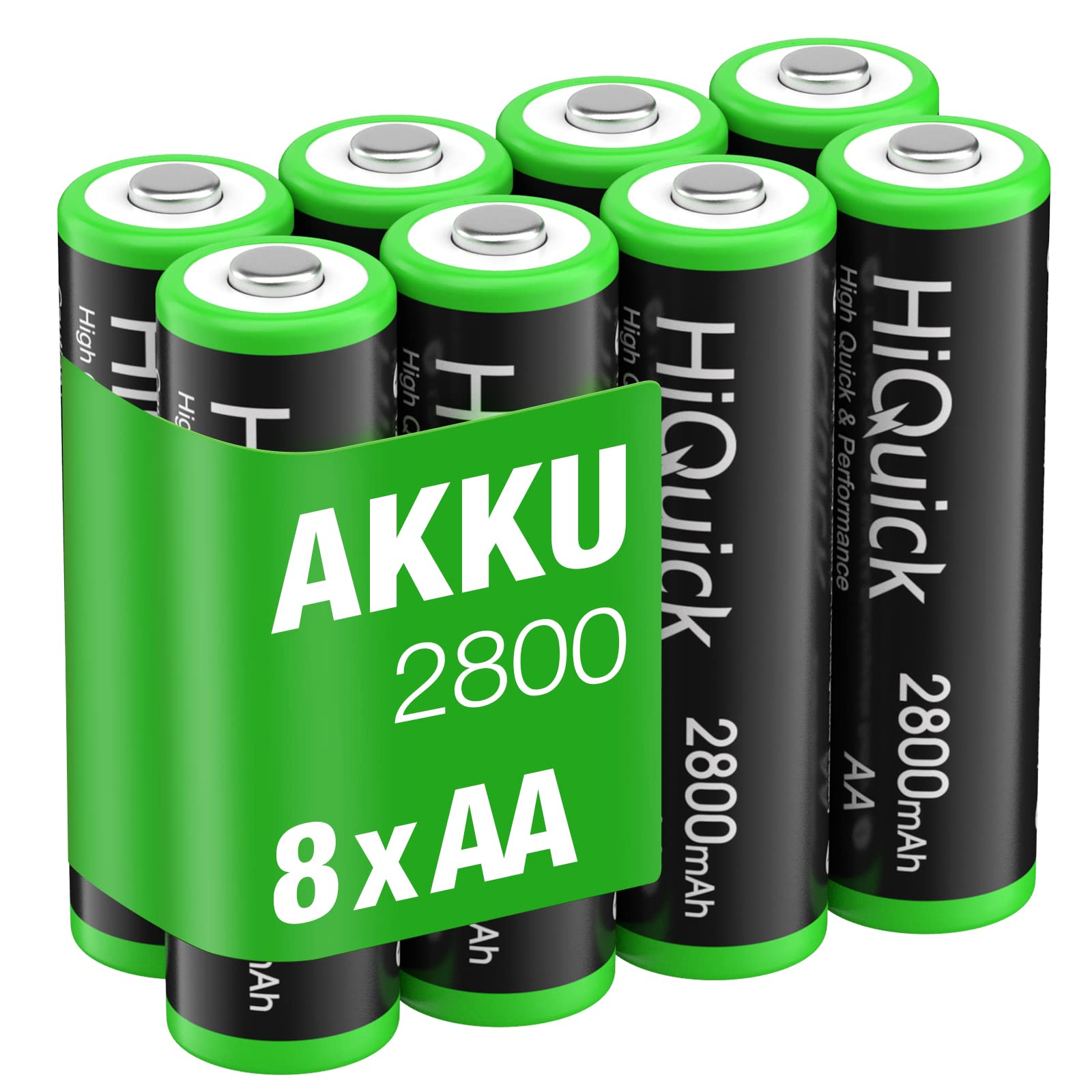 Amazon | HiQuick 単三電池 充電式 ニッケル水素 単3充電池 2800mAh 8